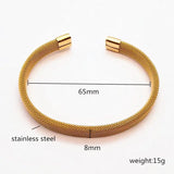 Wire Mesh Cuff Bracelet For Men Party Jewelry