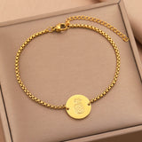 Stainless Steel Bracelet Infinity Heart Pendant Women's Jewelry Mother's Gift