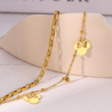 Anime Bow Mouse Pendant Layer Chain Bracelet for Women