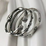 Stainless Steel Bracelets Golden Love Crystal Wedding