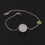 Zircon Smiley Face Charms Bracelet Colorful Heart Bracelets