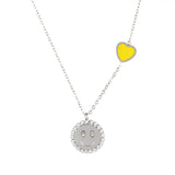 Zircon Smiley Face Charms Bracelet Colorful Heart Bracelets