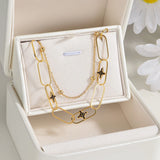 Hollow Star Charm Bracelet for Women - Stainless Steel