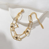 Hollow Star Charm Bracelet for Women - Stainless Steel