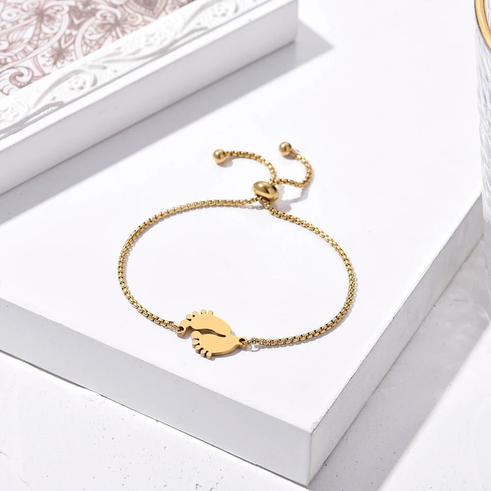 Stainless Steel Charm Bracelet for Women