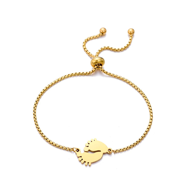 Stainless Steel Charm Bracelet for Women