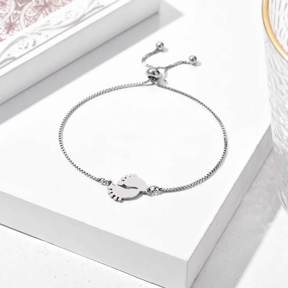 Stainless Steel Charm Bracelet for Women