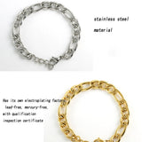 Steel Bracelet Charms Cuban Chain Jewelry