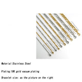 Steel Bracelet Charms Cuban Chain Jewelry