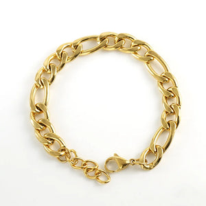 Steel Bracelet Charms Cuban Chain Jewelry