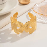 Butterfly Open Bracelet 18K Plated Women's Party Jewelry
