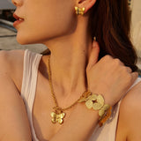 Butterfly Open Bracelet 18K Plated Women's Party Jewelry