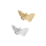 Stainless Steel Butterfly Charm Blank For Engrave Jewelry Making 20pcs