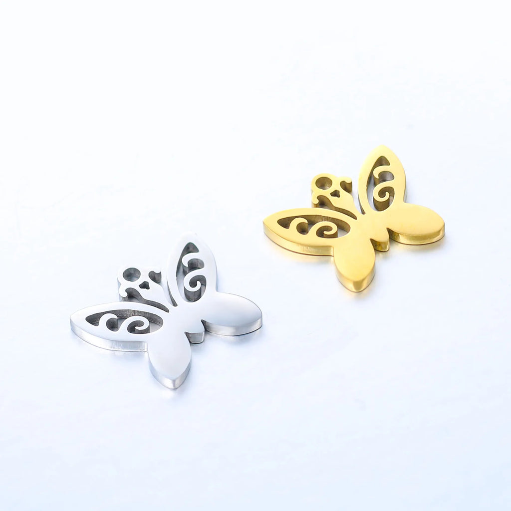 Butterfly Charms Gold/Silver 20pcs