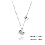 Butterfly Pendant Necklace for Women Girls Choker Collares