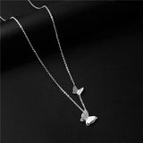 Butterfly Pendant Necklace for Women Girls Choker Collares