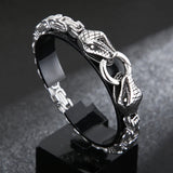 Gold Byzantine Chain Double Snake Bracelet for Men