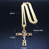 Stainless Steel CRACE AMAZING Cross Long Necklaces