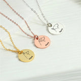 Stainless Steel Dog Pendant Necklace for Personalized Name Choker Collar