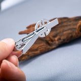 Mens Stainless Steel Celtic Knot Tie Clip