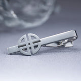 Mens Stainless Steel Celtic Knot Tie Clip