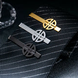 Mens Stainless Steel Celtic Knot Tie Clip