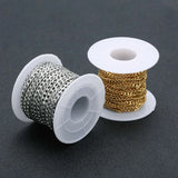 Stainless Steel Flattened Chain DIY Accessories Necklace Bracelet Cross Chain