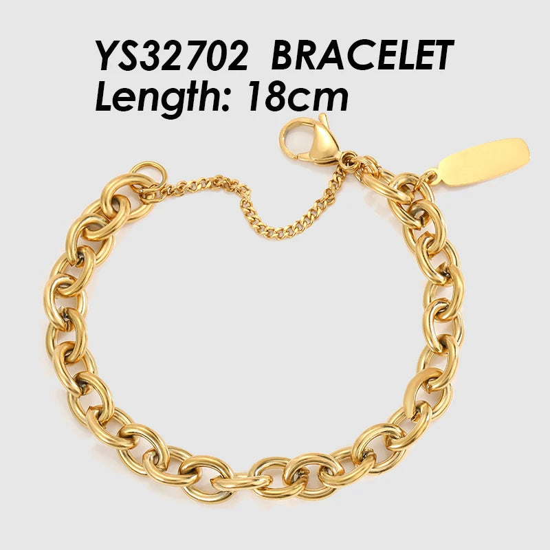 Stainless Steel Chain Bracelet Punk Jewelry