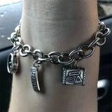 Stainless Steel Chain Bracelet Punk Jewelry
