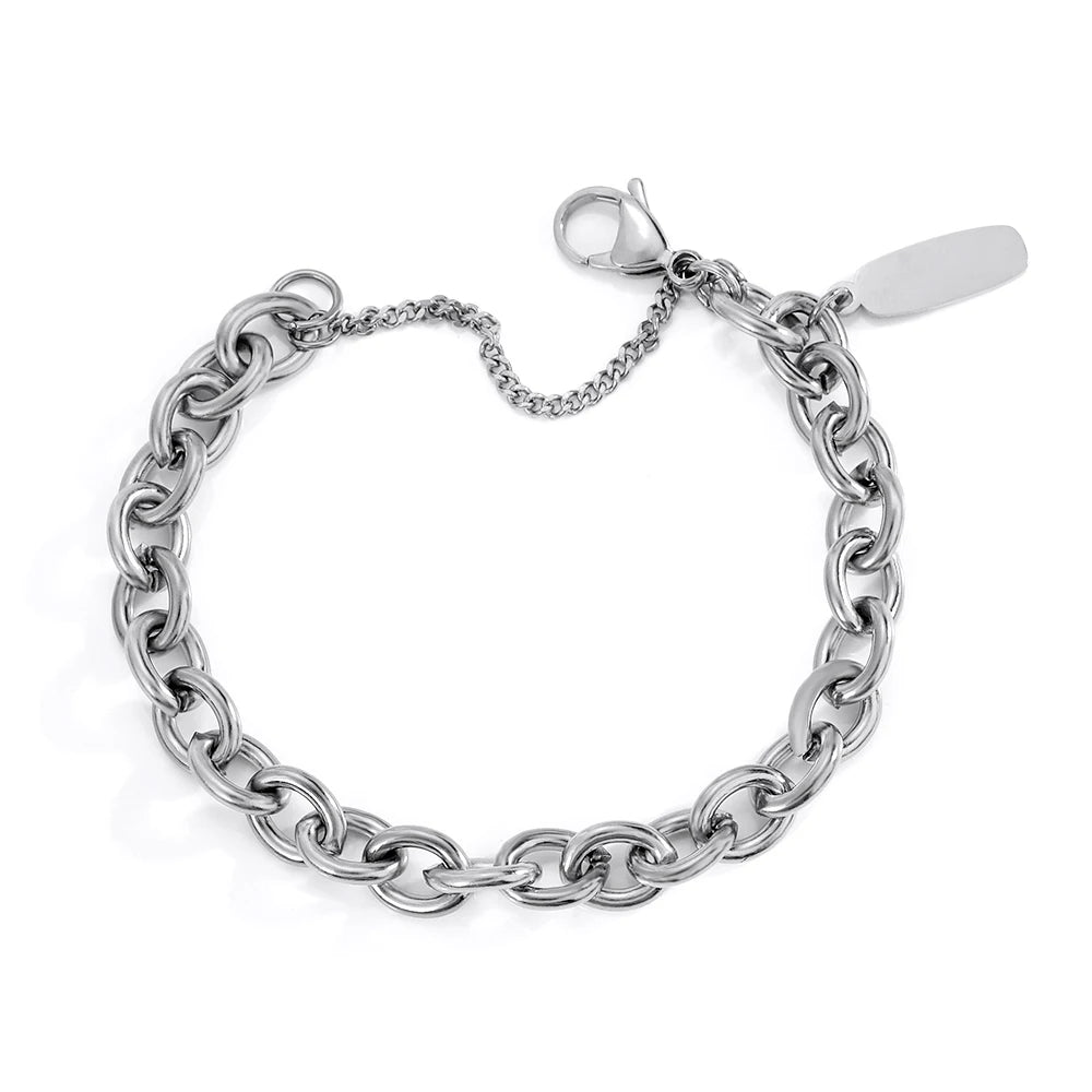 Stainless Steel Chain Bracelet Punk Jewelry
