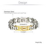 Men's Steampunk Stainless Steel Chain Bracelet SL021