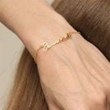 Personalized Stainless Steel Name Chain Bracelet for Women