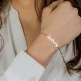 Stainless Steel Chain Name Bracelet Personalized Jewelry