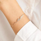Personalized Stainless Steel Chain Name Bracelets for Family