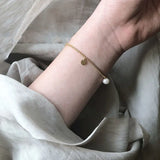 Stainless Steel Chain Jewelry Geometric Pearl Bracelet Plated Punk Accessories