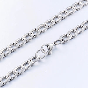 Men's Stainless Steel Cuban Necklace 3mm-11.5mm Various Widths