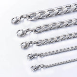 Men's Stainless Steel Cuban Necklace 3mm-11.5mm Various Widths