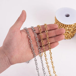 5m Stainless Steel Chain Gold/Silver Link for Necklace Bracelet