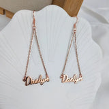 Personalized Stainless Name Earrings