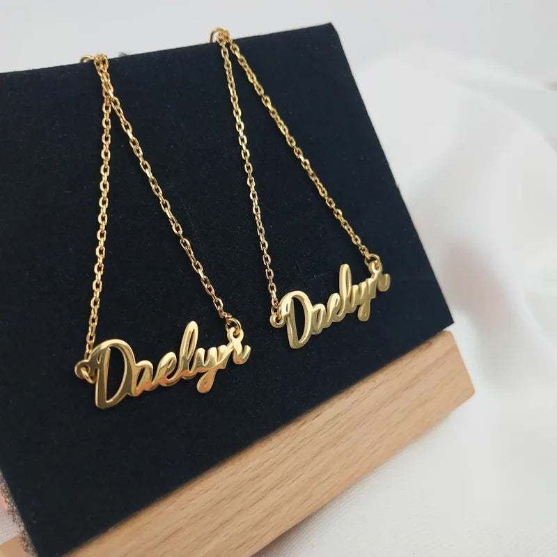 Personalized Stainless Name Earrings