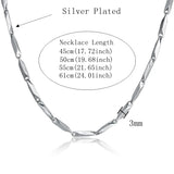 3MM Stainless Steel Chain Necklace Hip Hop 45-68CM Rock Necklace