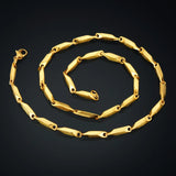 3MM Stainless Steel Chain Necklace Hip Hop 45-68CM Rock Necklace