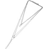 Stainless Steel Pentacle Star Moon Bar Necklaces