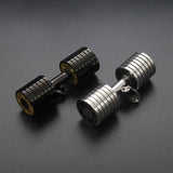 Stainless Steel Chain Punk Dumbbell Pendants Fitness Bodybuilding Gym Necklace
