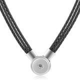 Stainless Steel Chain Toggle Necklace Pendant for Snap Charms