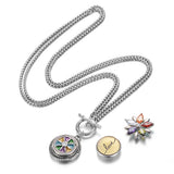 Stainless Steel Chain Toggle Necklace Pendant for Snap Charms