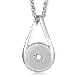 Stainless Steel Chain Toggle Necklace Pendant for Snap Charms