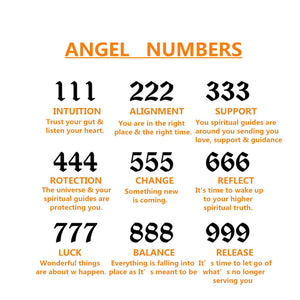 Stainless Steel Angel Number Bracelets 111-999 Pearl Chain Gothic Pulseras