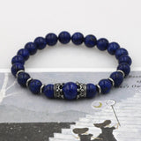 Tiger Eye Stone Crown Bracelet Stainless Steel Charm Friendship Jewelry