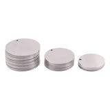 Stainless Steel Round Disc Charms Dog Tags Jewelry Findings